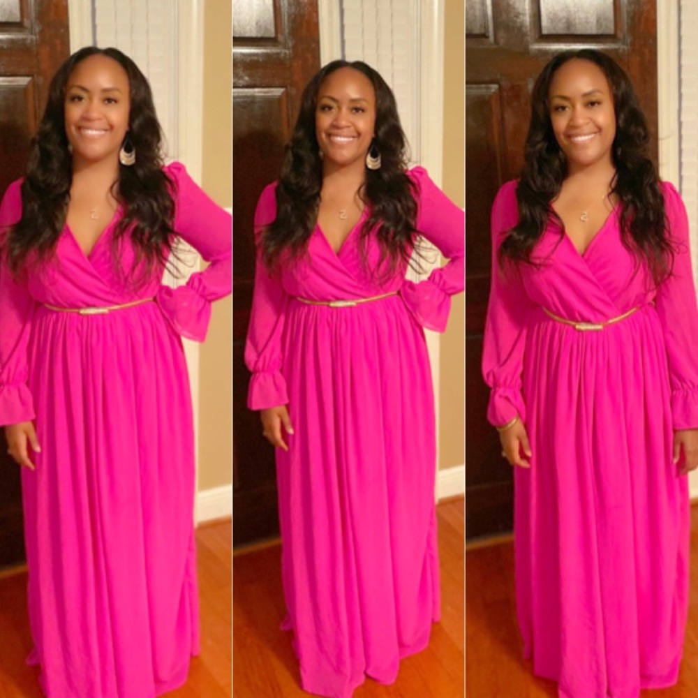 Magenta Maxi Dress
